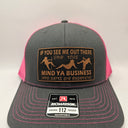  Charcoal Gray/Neon Pink